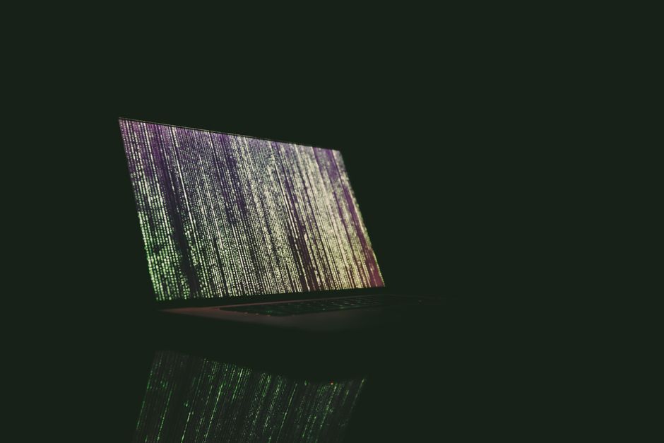 laptop screen showing confusion matrix results