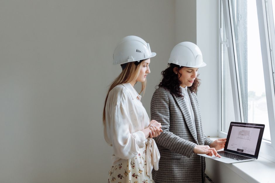 engineer reviewing dashboard on laptop
