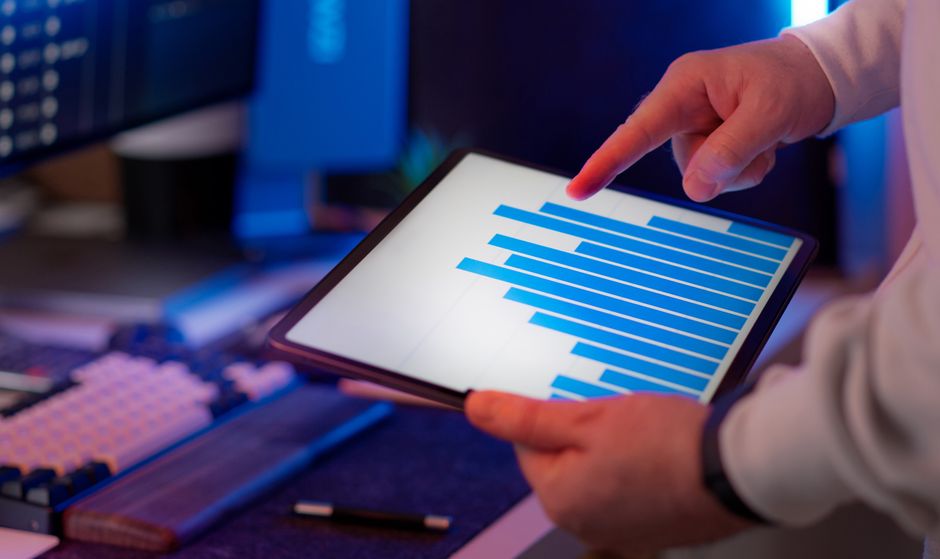 engineer reviewing data warehouse dashboard