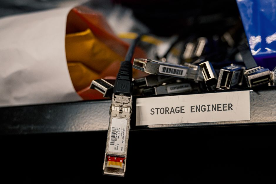 server room documents shelf