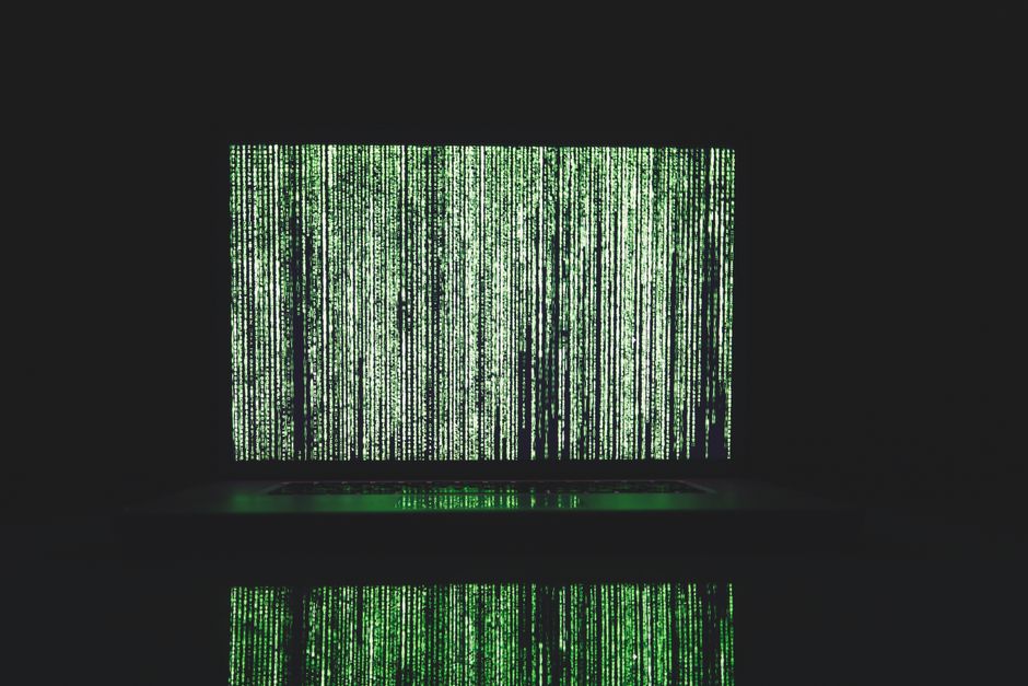 confusion matrix on computer screen