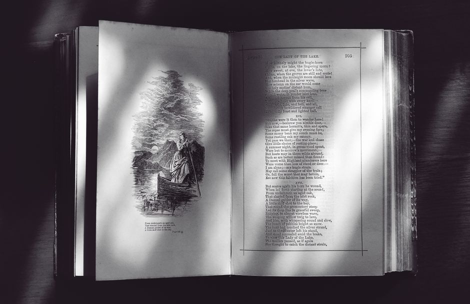 old book pages with printed text