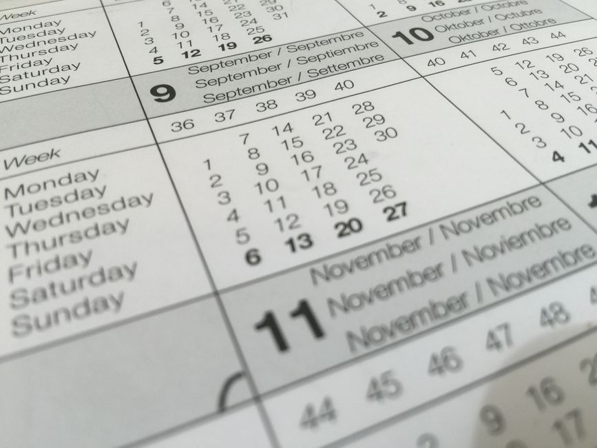 calendar pages time series chart