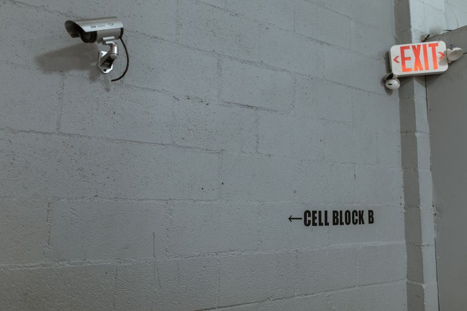 security camera monitor wall