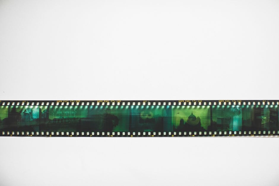 film reel frames sequence
