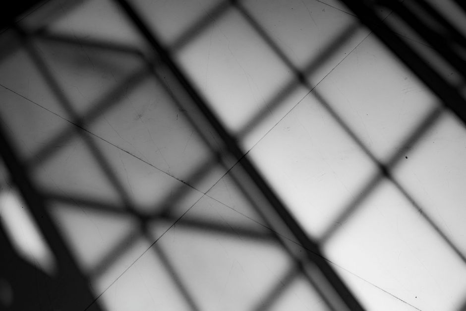 grid overlay on photograph