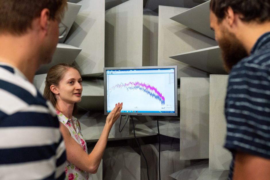 sound wave spectrogram on screen