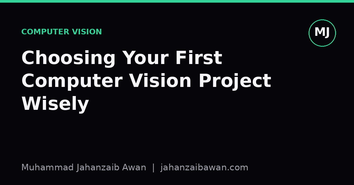Cover image for the article: Choosing Your First Computer Vision Project Wisely