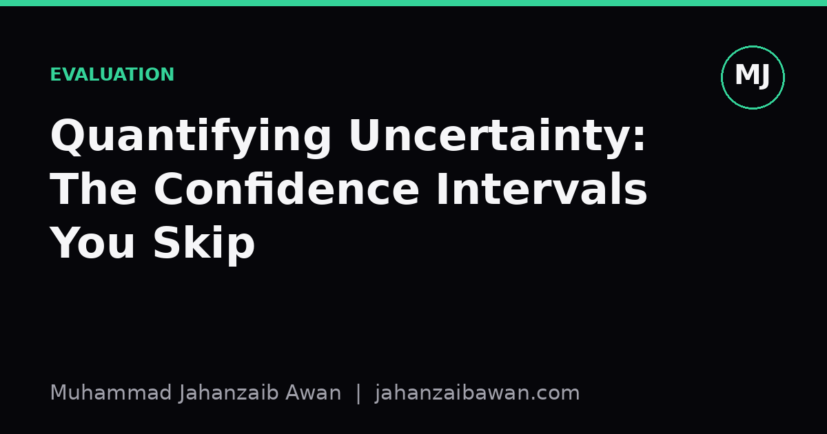Cover image for the article: Quantifying Uncertainty: The Confidence Intervals You Skip