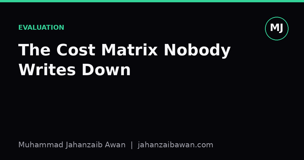 Cover image for the article: The Cost Matrix Nobody Writes Down