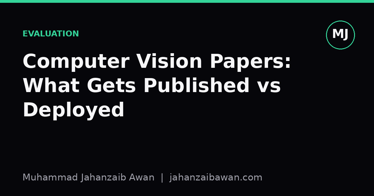 Cover image for the article: Computer Vision Papers: What Gets Published vs Deployed