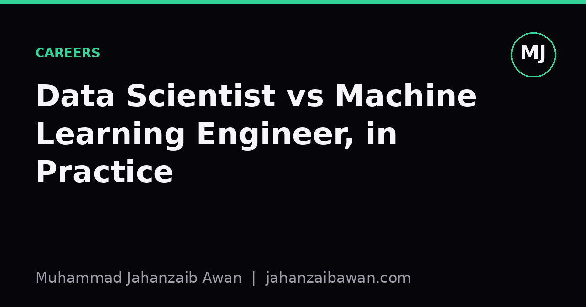 Cover image for the article: Data Scientist vs Machine Learning Engineer, in Practice