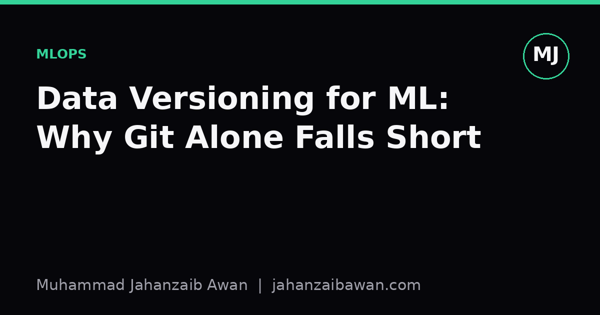 Cover image for the article: Data Versioning for ML: Why Git Alone Falls Short