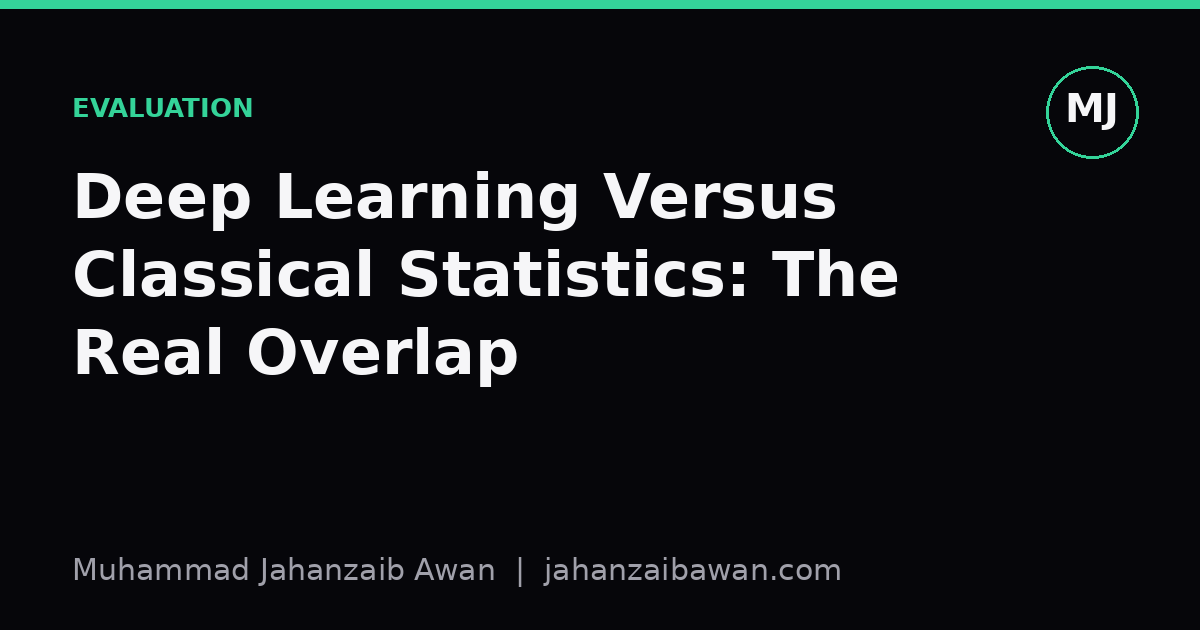 Cover image for the article: Deep Learning Versus Classical Statistics: The Real Overlap