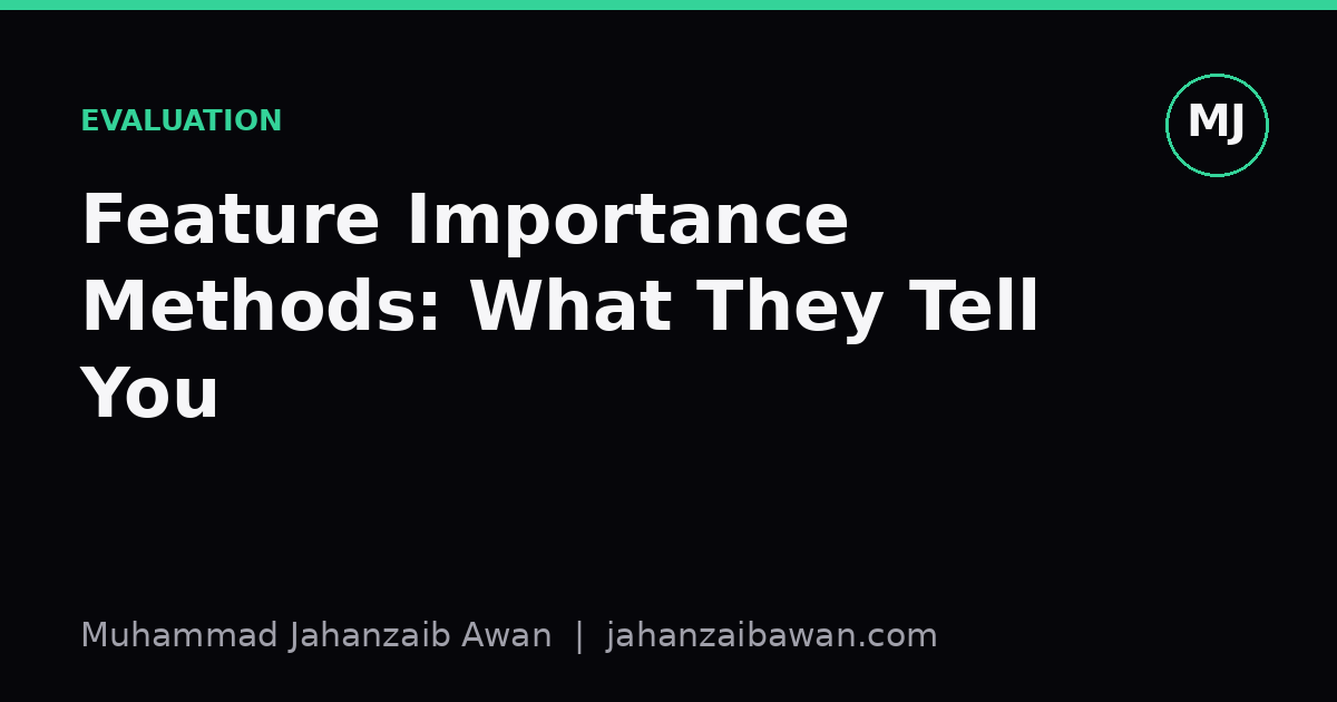Cover image for the article: Feature Importance Methods: What They Tell You