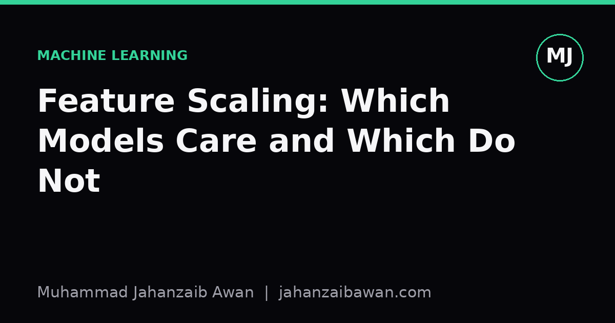 Cover image for the article: Feature Scaling: Which Models Care and Which Do Not