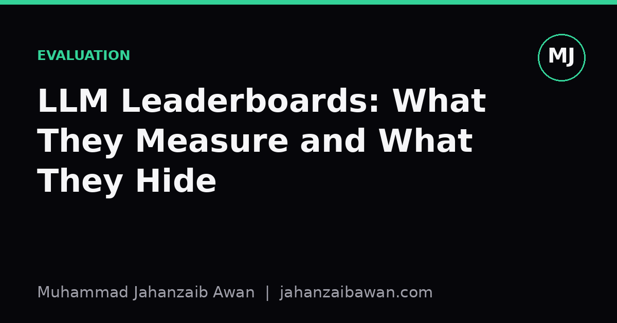 Cover image for the article: LLM Leaderboards: What They Measure and What They Hide