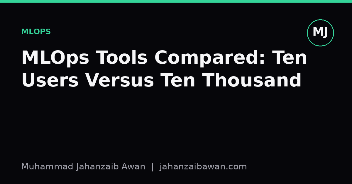 Cover image for the article: MLOps Tools Compared: Ten Users Versus Ten Thousand