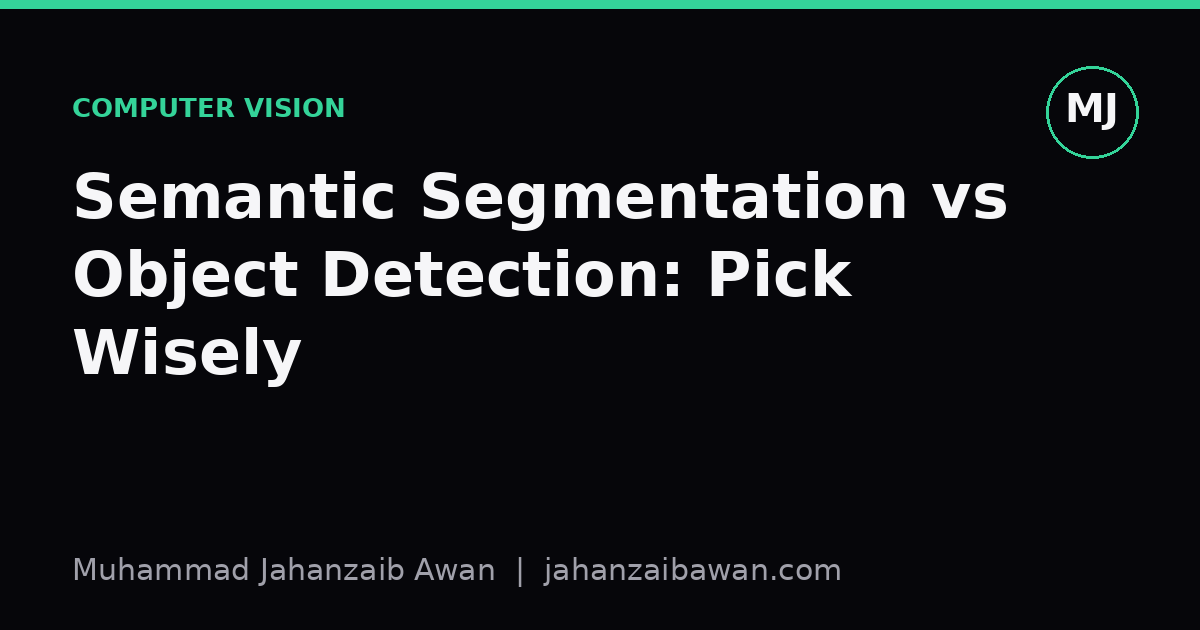 Cover image for the article: Semantic Segmentation vs Object Detection: Pick Wisely