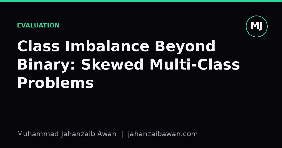 Cover image for the article: Class Imbalance Beyond Binary: Skewed Multi-Class Problems