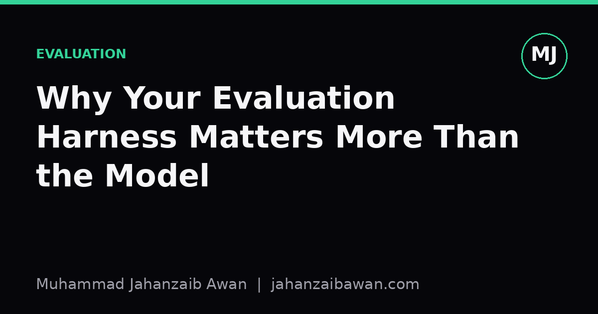 Cover image for the article: Why Your Evaluation Harness Matters More Than the Model