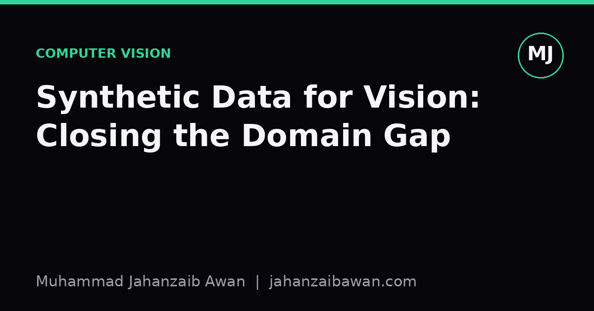 Cover image for the article: Synthetic Data for Vision: Closing the Domain Gap